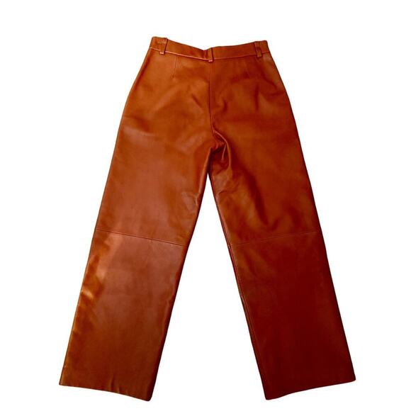 Claudie Pierlot Leather Trouser - Copper - Size 36 - Picture 5 of 6
